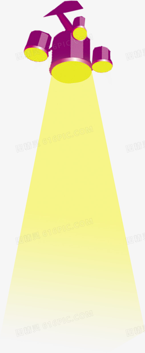 黄色舞台灯光素材背景图