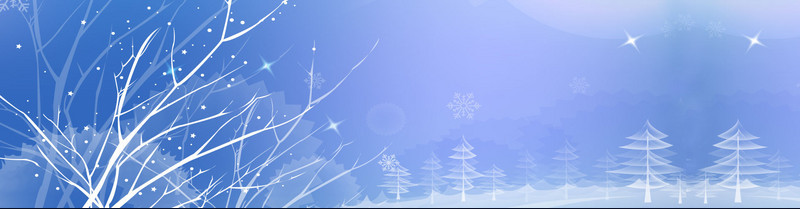 冬季树林雪景背景banner