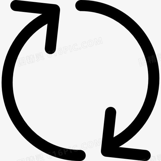 两个圆形箭头图标