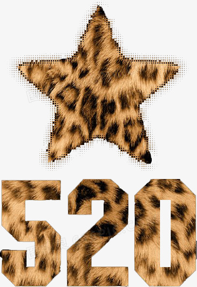 豹纹五角星和520