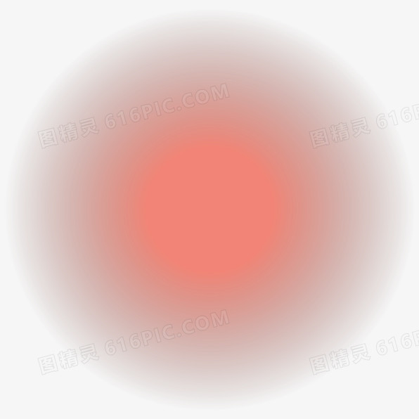 红色球型光晕装饰