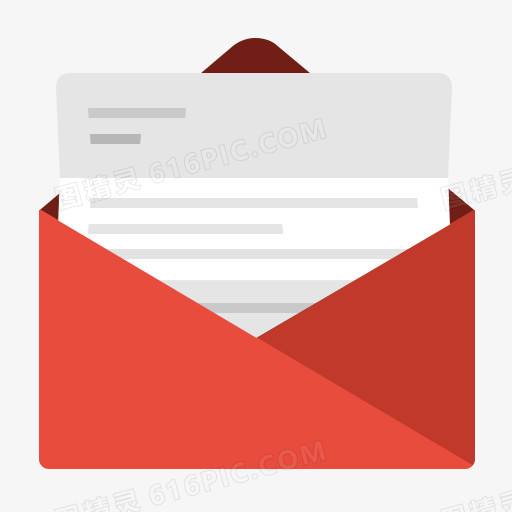 通信接触电子邮件信封折叠Gmail信邮件消息消息打开开的展望纸读未读flatified
