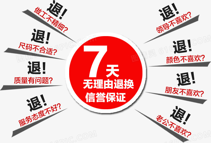 7天无理由退换