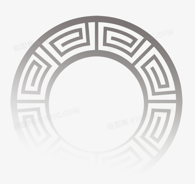 中国风圆形底纹花纹