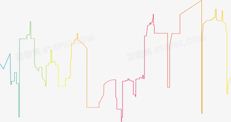 城市建筑线条图