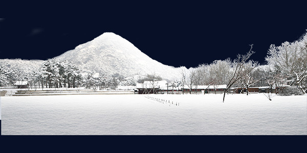 冬天雪景中国风