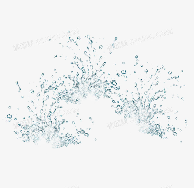 溅起的水花