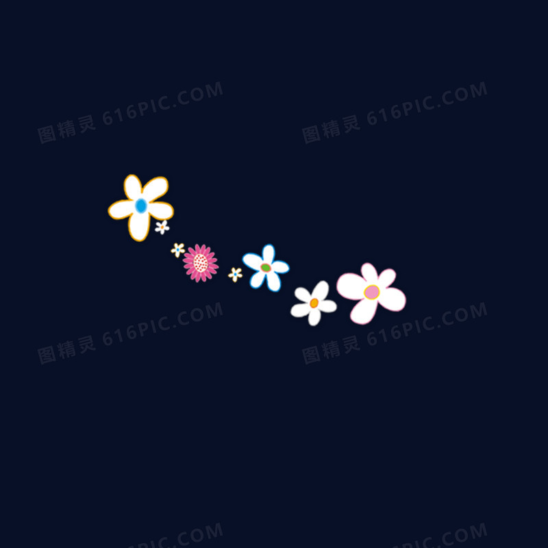卡通花朵