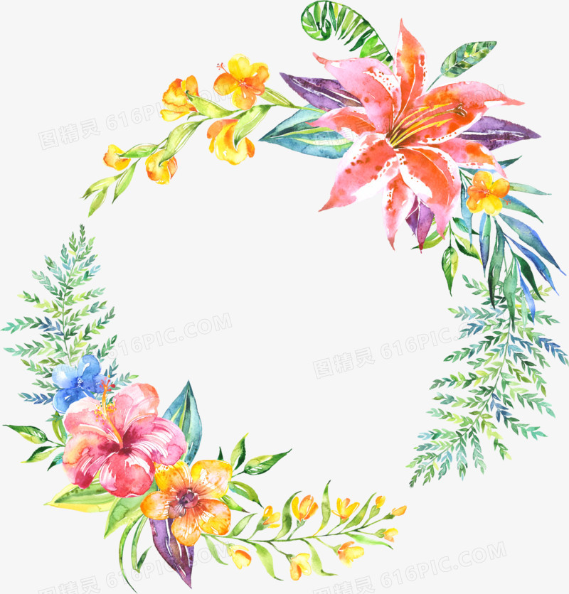 线描花卉花卉设计素材