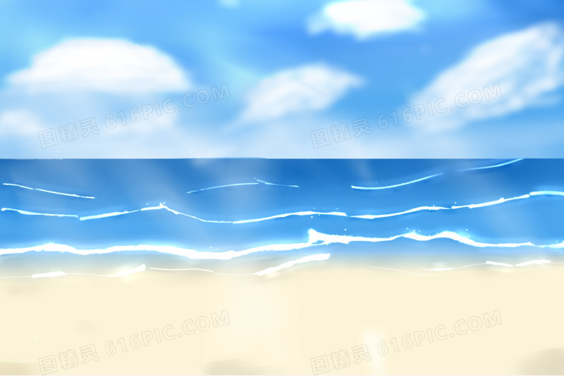 夏之海洋卡通素材