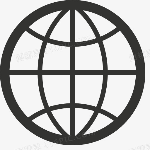浏览器地球全球互联网世界linecons自由–矢量图标