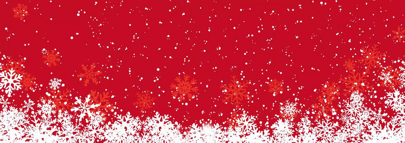 红底海报背景圣诞节