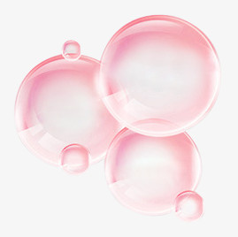 粉红色创业元素质感气泡