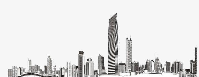 深圳城市建筑剪影
