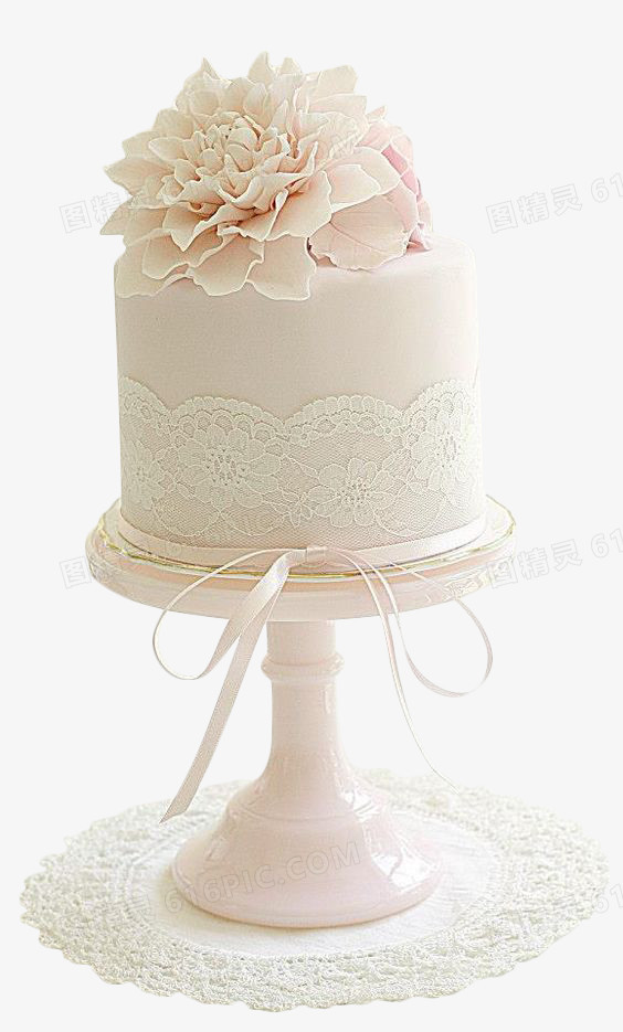 牡丹花粉色蛋糕