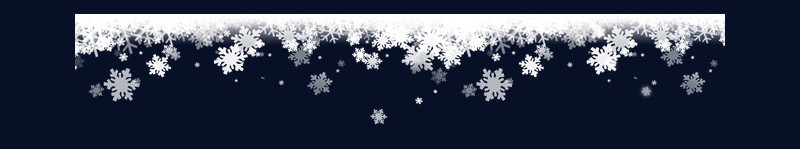 白色圣诞节雪花边框
