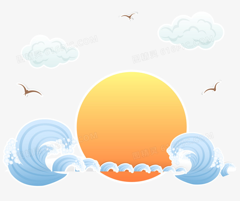 海浪海鸥