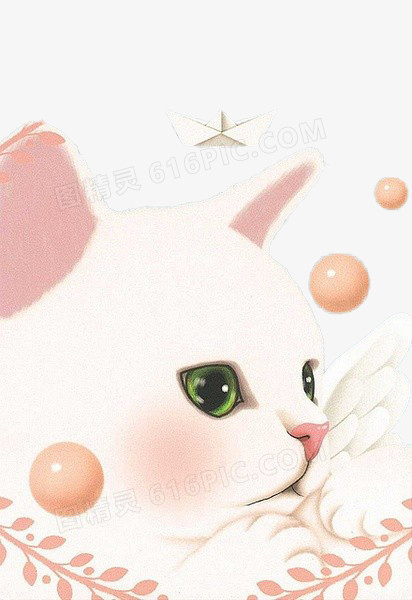 粉色猫咪壁纸