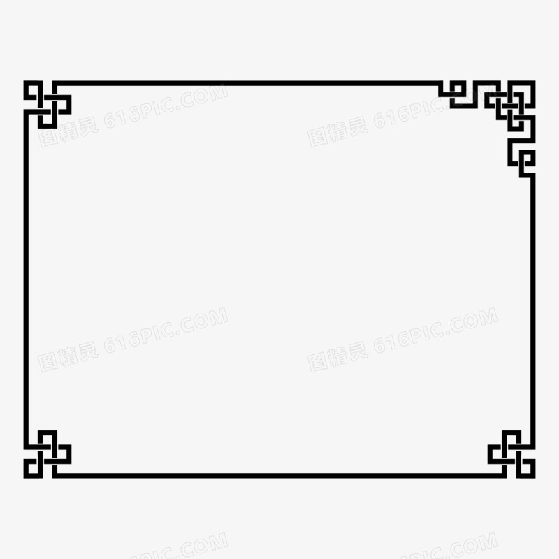 中国风传统窗框门框矢量