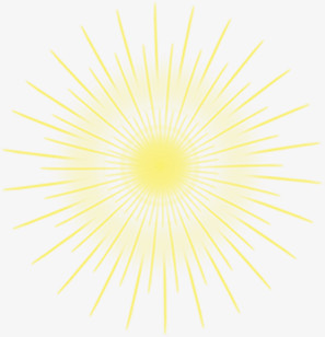 卡通黄色设计日光太阳