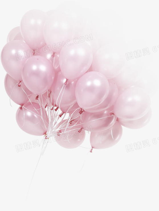 粉色浪漫气球