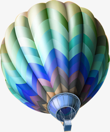 热气球彩色条纹夏天