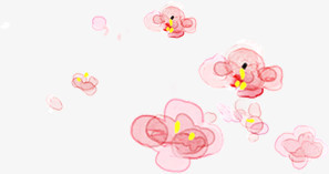 粉色花瓣元旦新年装饰