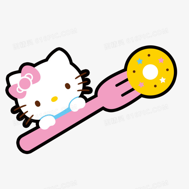 hellokitty叉子图片免费下载