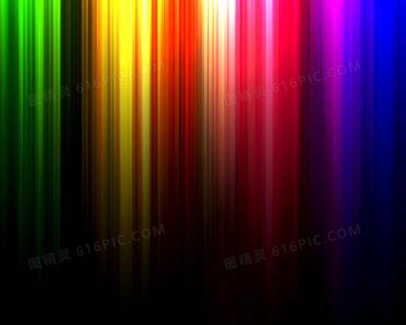 彩色光效线条装饰