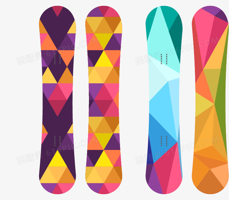 彩色块滑板