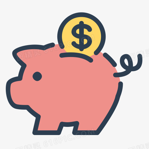 硬币钱小猪决议省钱储蓄AAMI平：新的一年的决议！