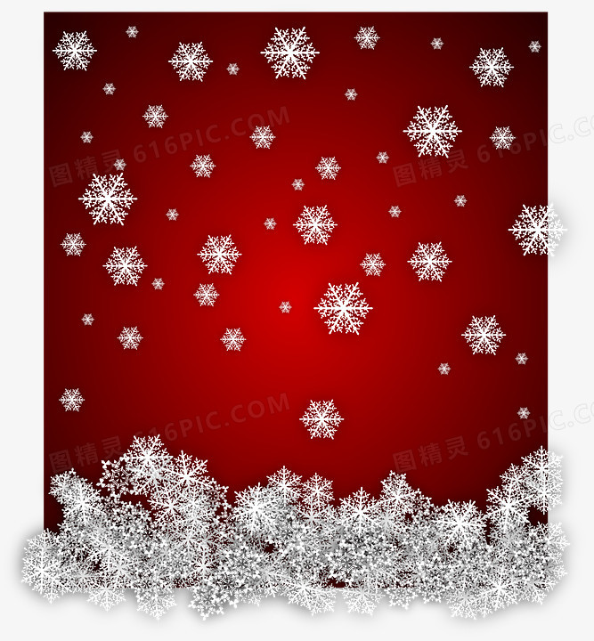 红色冬季圣诞