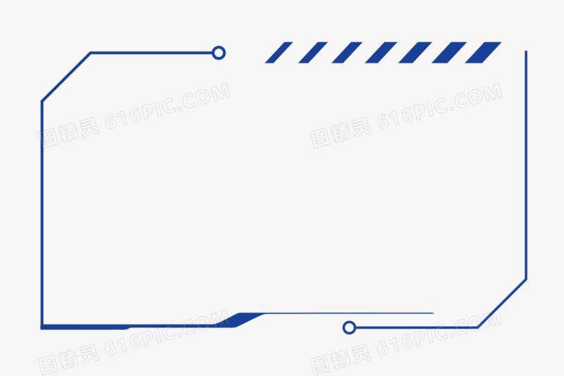 矢量科技感大气边框