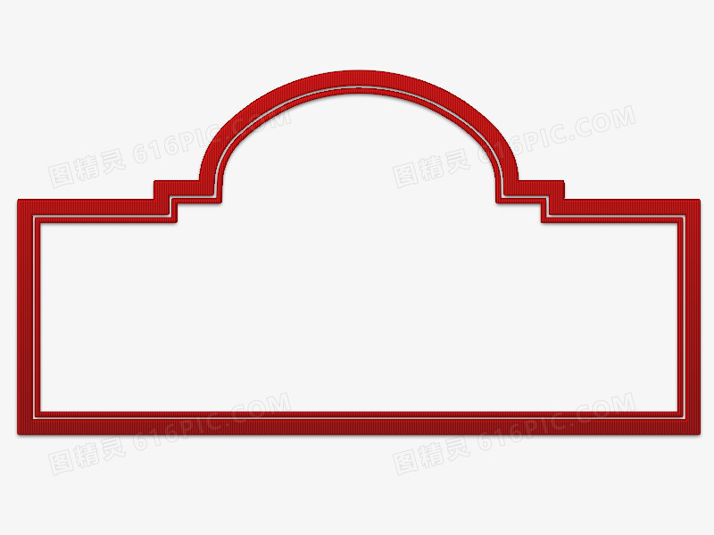 红色边框图案