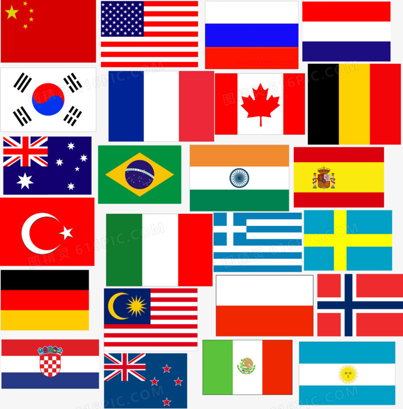 各个国家的国旗照片图片