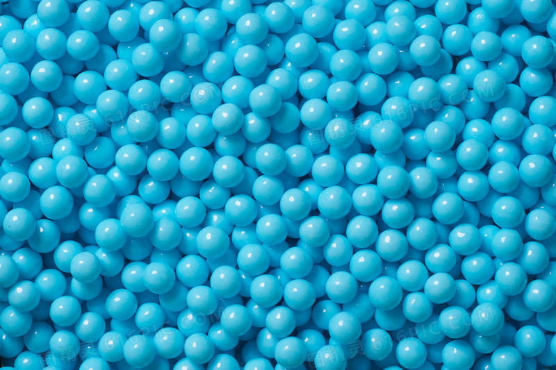 蓝色圆球装饰素材