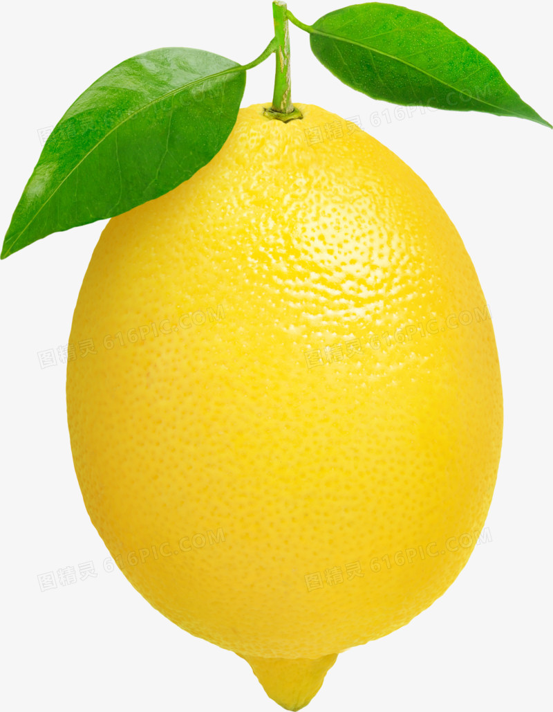 手绘3d水果食物图案 柠檬