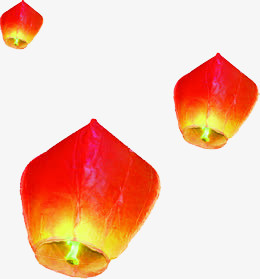 红色孔明灯