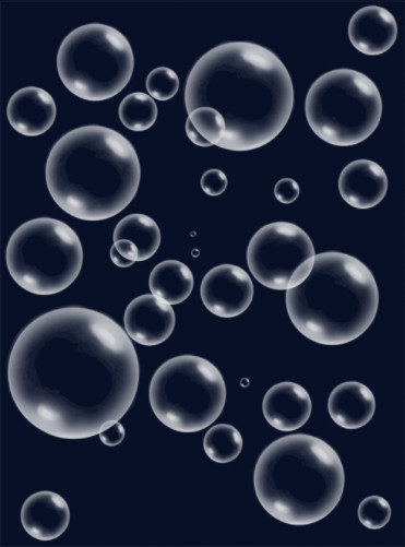 透明白色泡泡装饰背景图片免费下载
