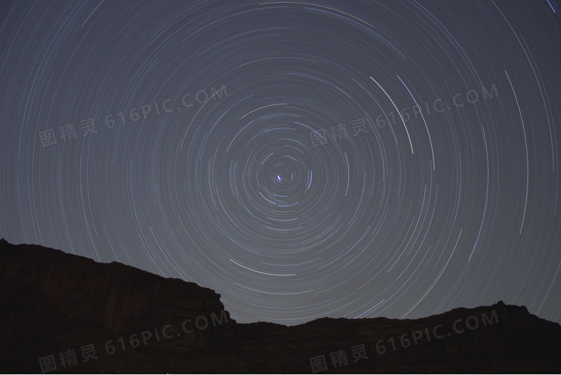 山顶天空圆形星光海报背景