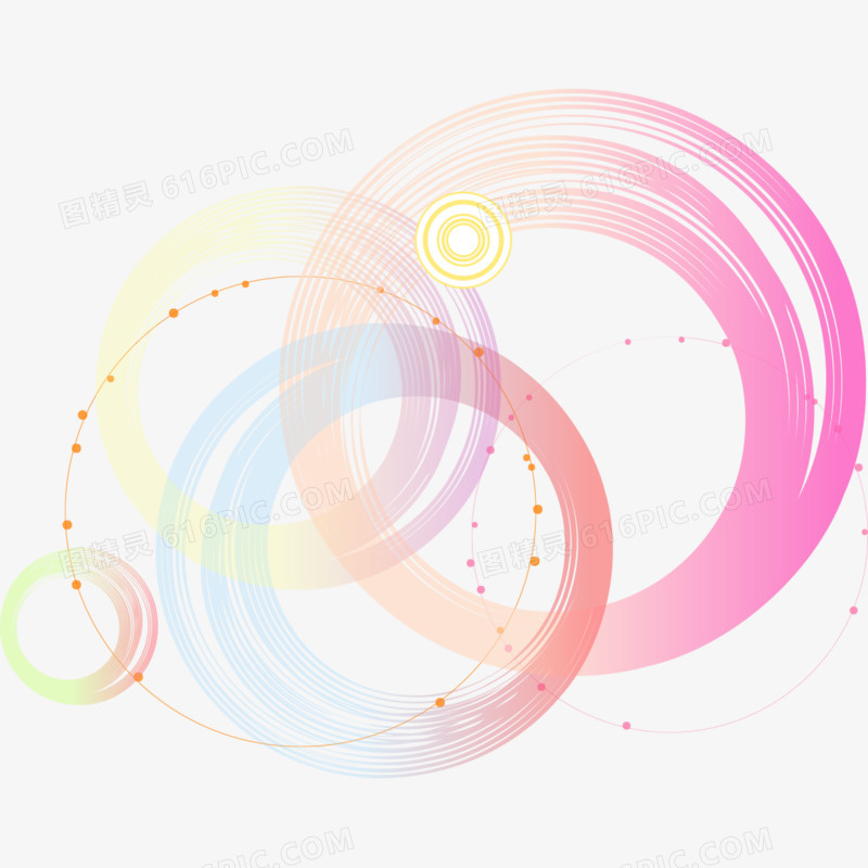 彩色圈圈面料图案