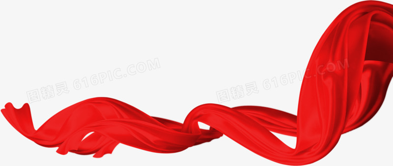 红色丝带展架装饰