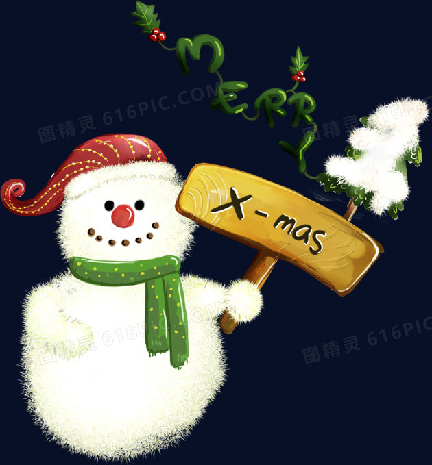 冬季卡通雪人图片