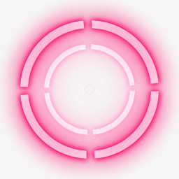 粉色特效光圈透明