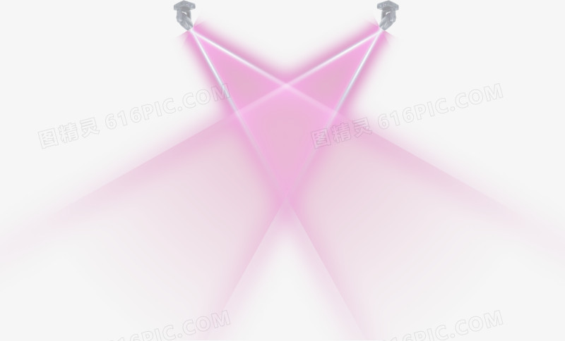 粉色舞台灯光海报