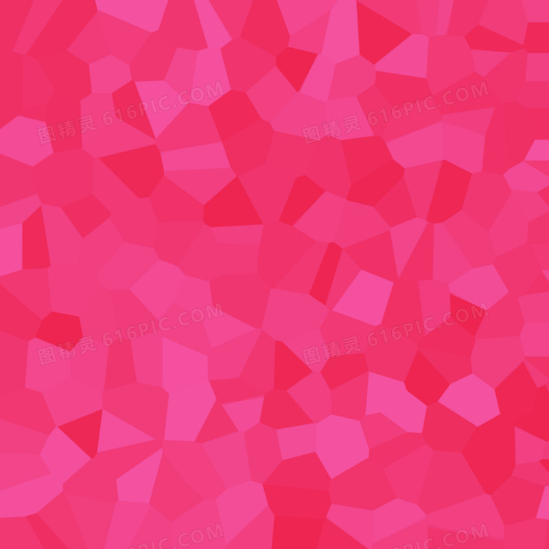 粉色立体几何形状海报