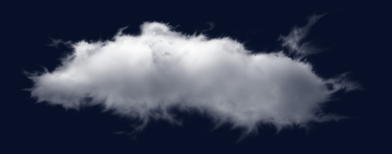 白色云朵漂浮元素