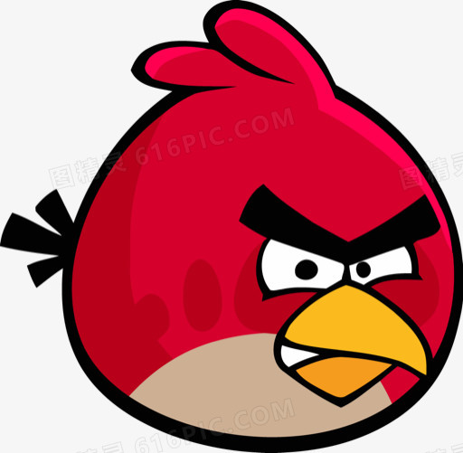 愤怒的小鸟大红鸟头像图片