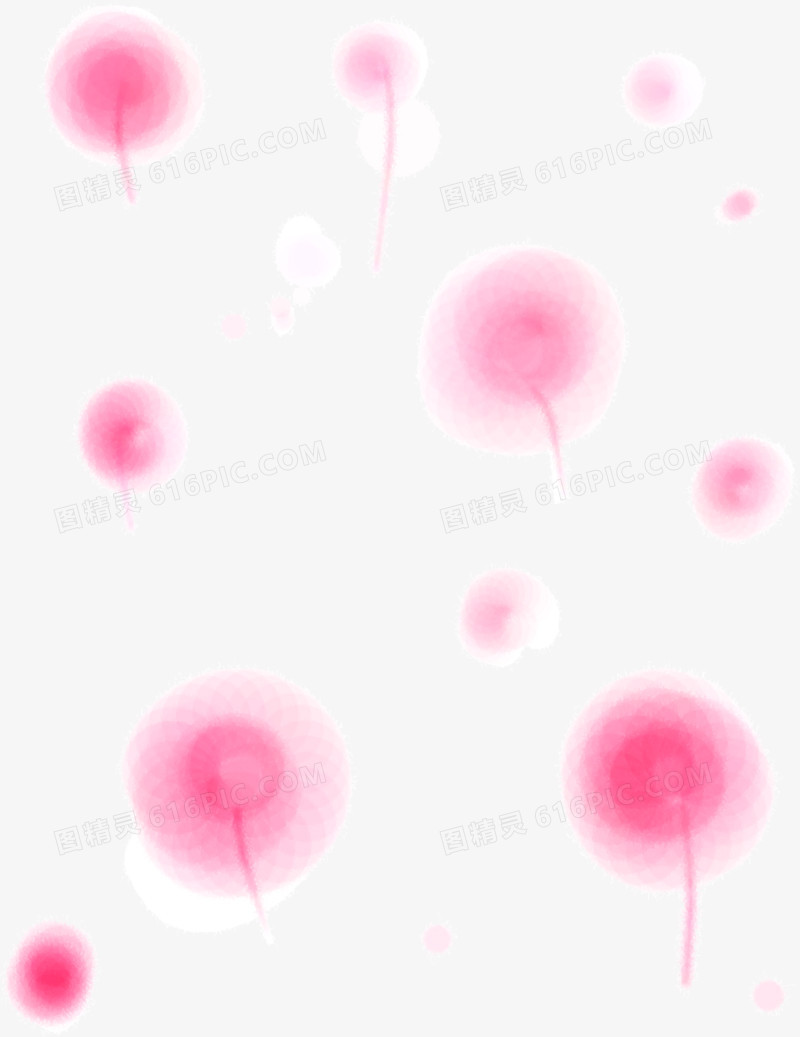 粉色美丽气泡花朵