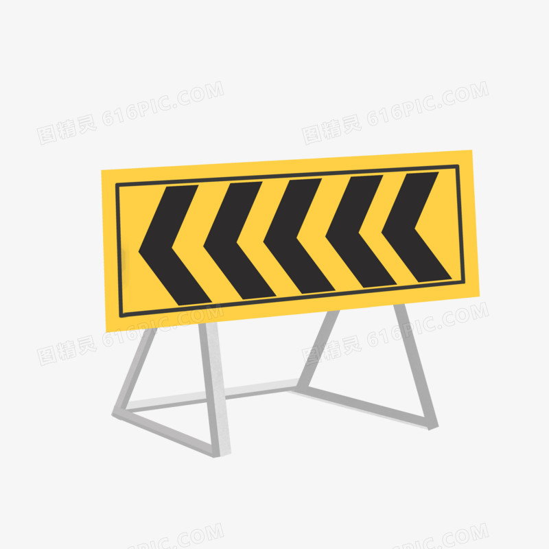 道路警示牌图标素材